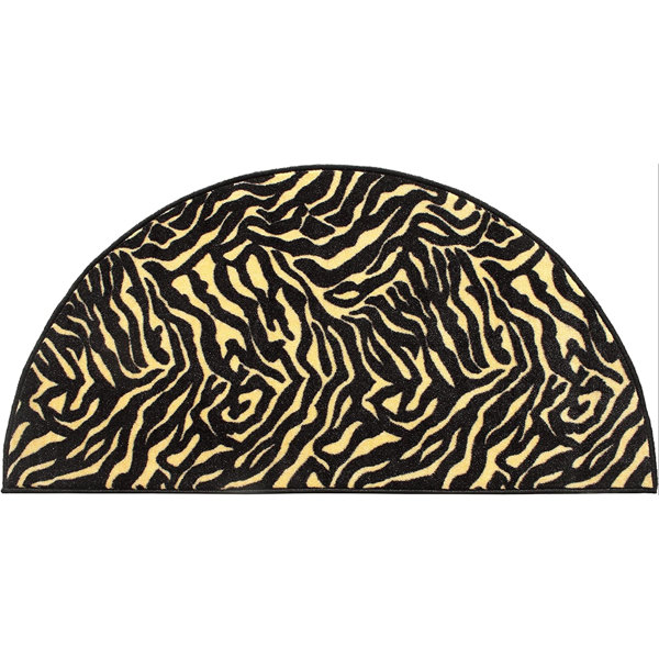 Everly Quinn Allaroe Machine Woven / Power Loomed Performance Gold